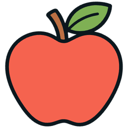 FluentCore Flair illustration of an apple